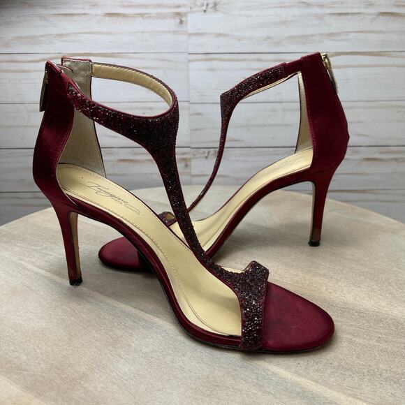 Imagine Vince Camuto Shoes - Imagine Vince Camuto Phoebe Heels Women’s 8.5 EU 38.5 Burgundy Crystal
